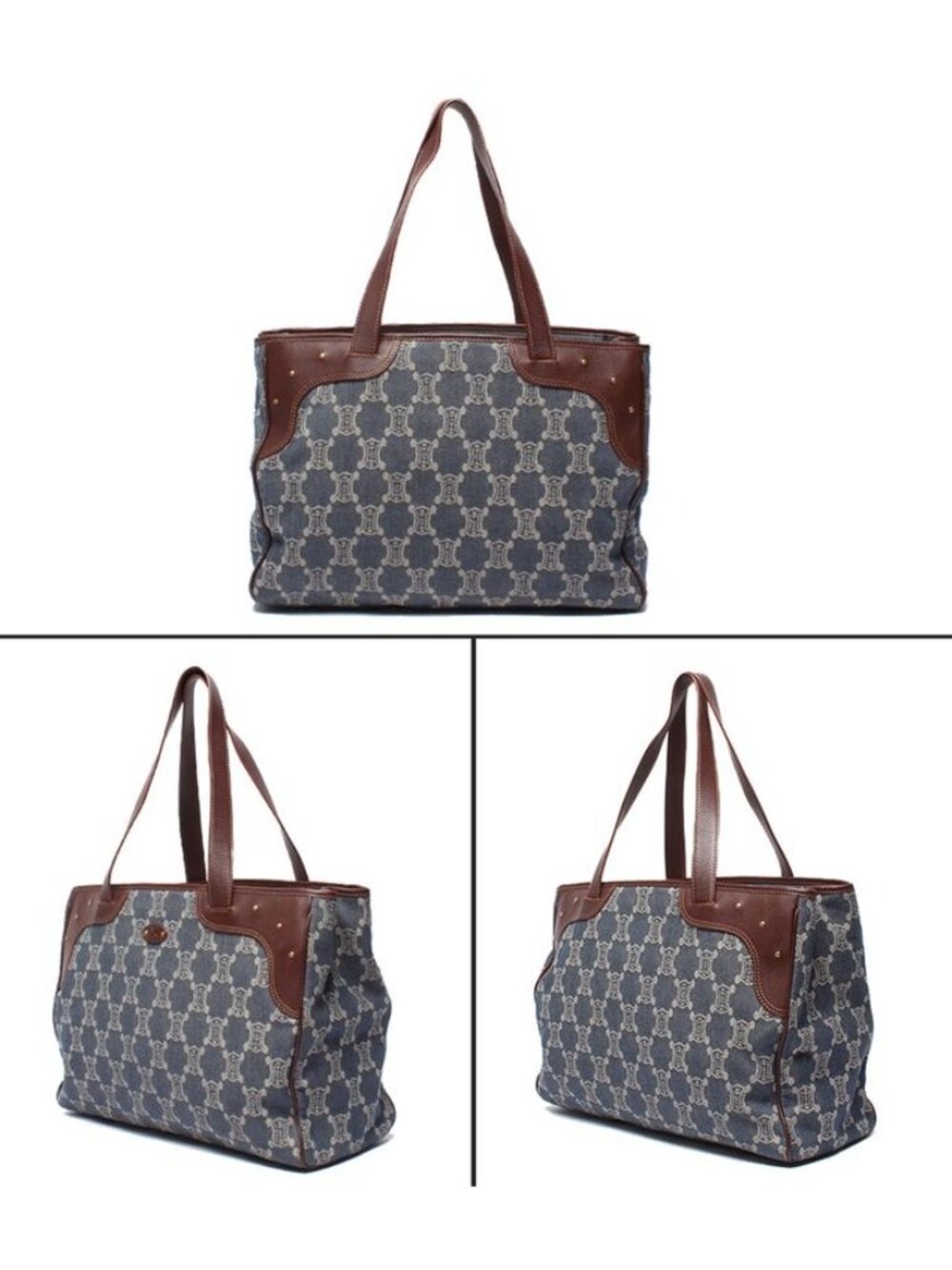 Celine Denim Tote Paris Macadam - Picture 2 of 10